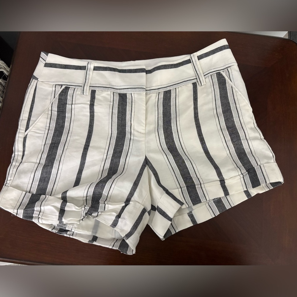 Striped Navy & White Shorts